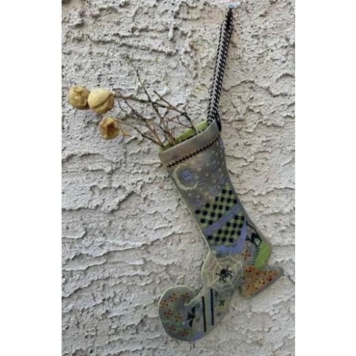 Stickvorlage Rebel Stitcher - Witch's Boot Stocking