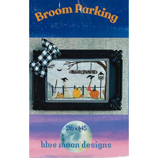 Stickvorlage Blue Moon Designs - Broom Parking