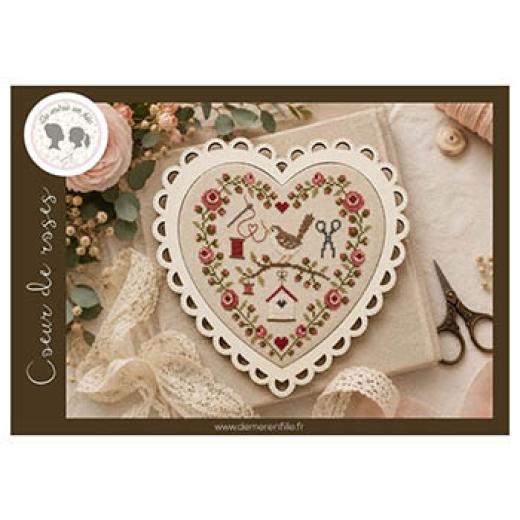 Stickvorlage De Mere En Fille - Coeur De Roses