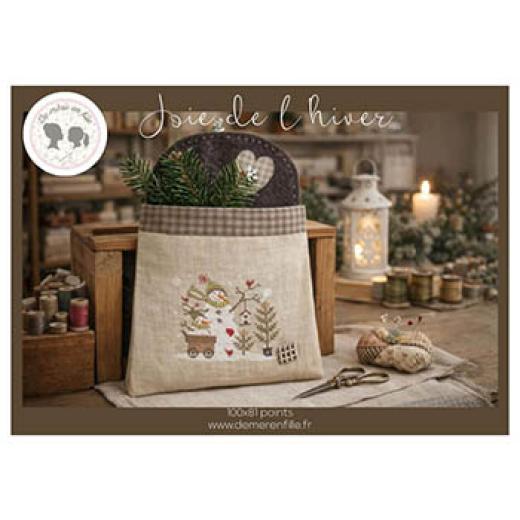 Stickvorlage De Mere En Fille - Joie De L'hiver