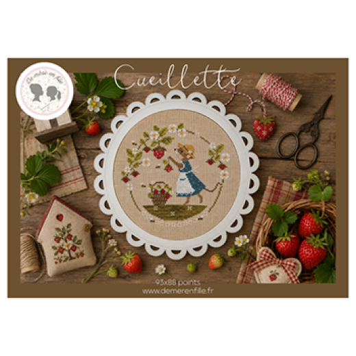 Stickvorlage De Mere En Fille - Cueillette