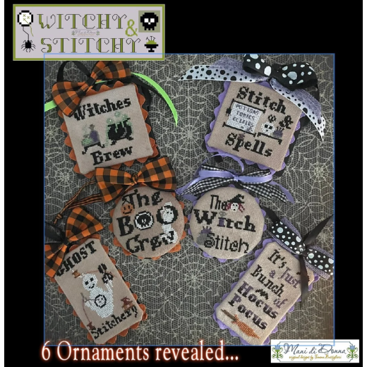 Stickvorlage Mani Di Donna - Witch & Stitch Ornaments