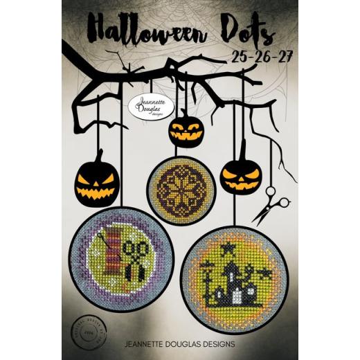 Stickvorlage Jeannette Douglas - Halloween Dots 25, 26, 27