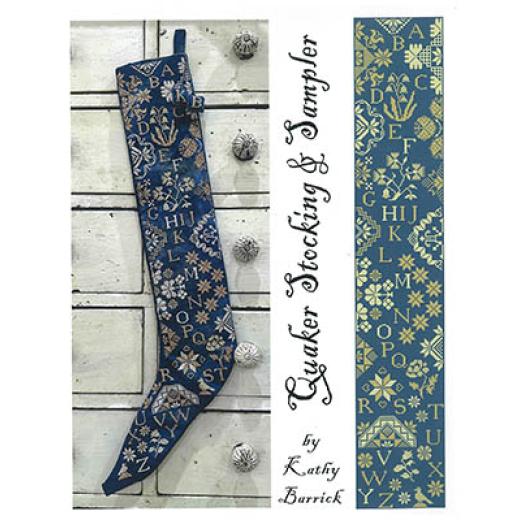 Stickvorlage Kathy Barrick - Quaker Stocking & Sampler
