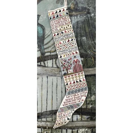 Stickvorlage Kathy Barrick - Truth & Virtue Stocking & Samper