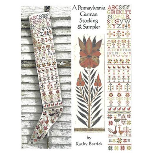 Stickvorlage Kathy Barrick - Pennsylvania German Stocking & Sampler