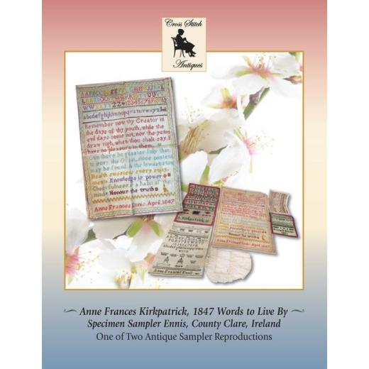 Stickvorlage Cross Stitch Antiques - Anne Frances Kirkpatrick, 1847 Words To Live By