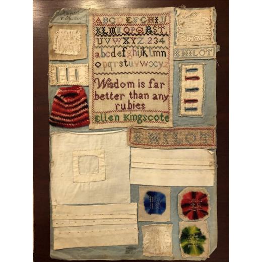 Stickvorlage Cross Stitch Antiques - Ellen Kingscote's English Sewing Book