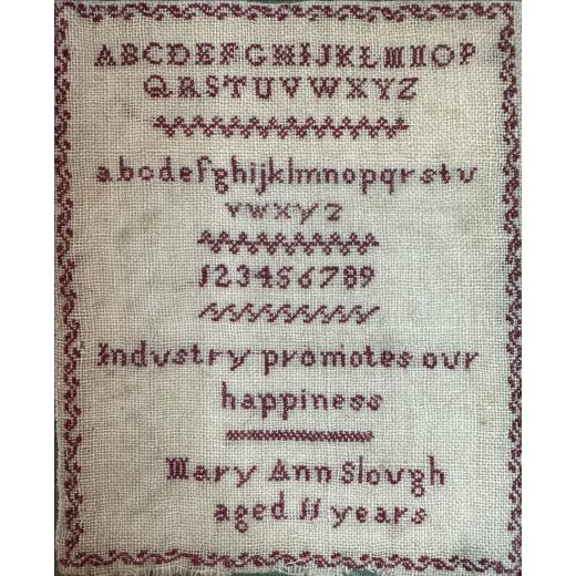 Stickvorlage Cross Stitch Antiques - Mary Ann Slough, Specimen Sampler
