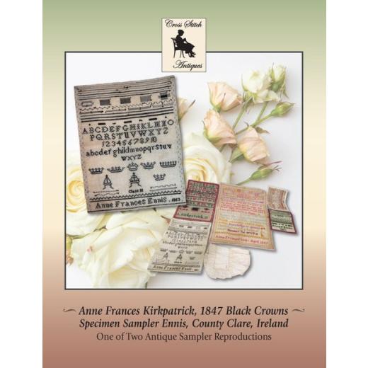 Stickvorlage Cross Stitch Antiques - Anne Frances Kirkpatrick, 1847 Black Crowns