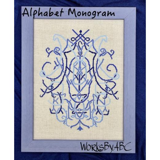 Stickvorlage Works by ABC - Alphabet Monogram