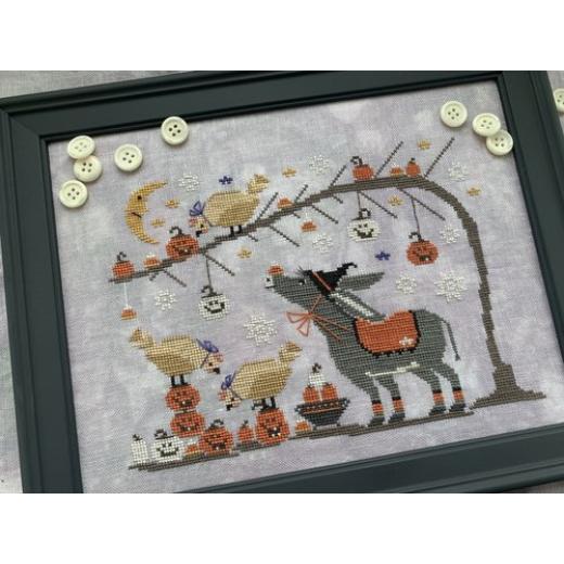 Stickvorlage Stitches By Ethel - Halloween Chicken And Waffles