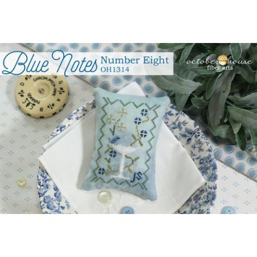 Stickvorlage October House Fiber Arts - Blue Notes - Number 8