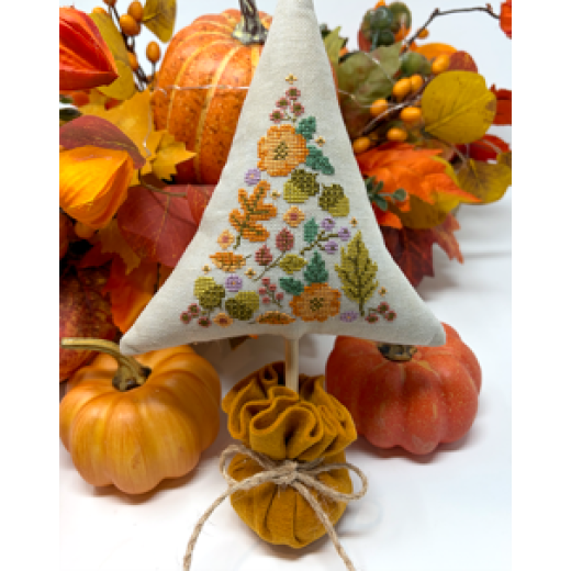 Stickvorlage Tiny Modernist - Autumn Foliage Tree