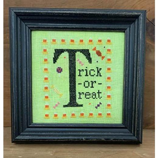 Stickvorlage Needle Bling Designs - T Is For Trick Or Treat