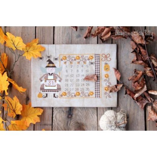 Stickvorlage Madame Chantilly - Halloween Countdown