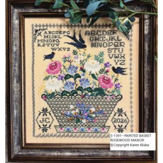 Stickvorlage Rosewood Manor - Painted Basket
