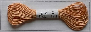 Soie dAlger Seidenstickgarn - Farbe 2621 orange extra