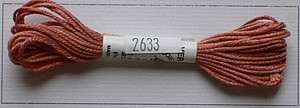 Soie dAlger Seidenstickgarn - Farbe 2633 rot orange