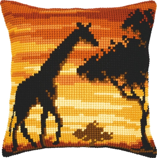 Vervaco Verachtert - Kreuzstichkissen Giraffe