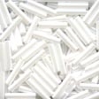 80479 Mill Hill Medium Bugle Beads - White - 9 mm