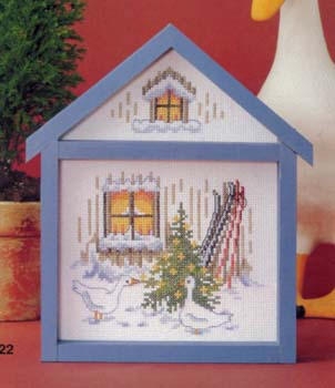 Oehlenschläger Stickpackung - Haus Weihnachtshaus