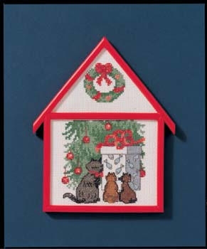 Oehlenschläger Stickpackung - Haus Weihnachtsbaum