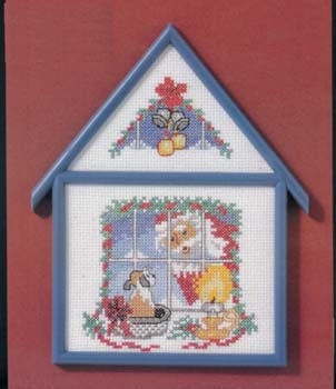 Oehlenschläger Stickpackung - Haus Weihnachtsfenster