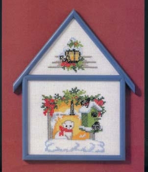 Oehlenschläger Stickpackung - Haus Winterfenster