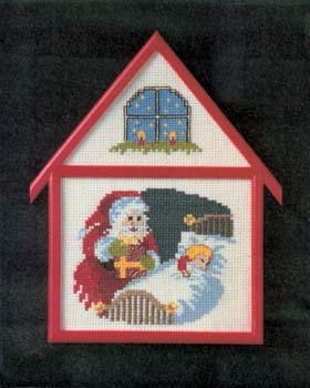 Stickpackung Oehlenschläger - Haus Weihnachtsmann 11x16 cm