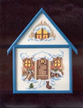 Oehlenschläger Stickpackung - Weihnachtshaus