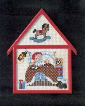 Stickpackung Oehlenschläger - Haus Weihnachtsmann 11x16 cm