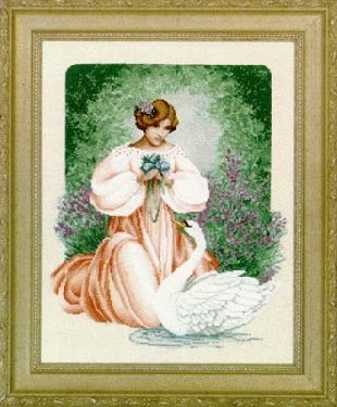 Stickvorlage Lavender & Lace - Lady Claire