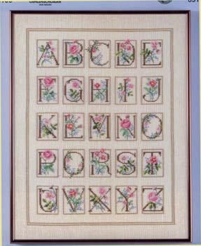 Oehlenschläger Stickpackung - Rosenalphabet