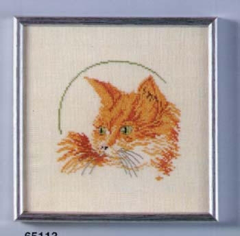 Stickpackung Oehlenschläger - Rote Katze 15x15 cm