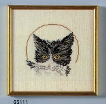 Stickpackung Oehlenschläger - Schwarze Katze 15x15 cm