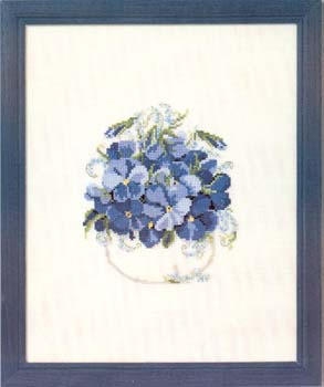 Stickpackung Oehlenschläger - Blaue Veilchen 23x30 cm