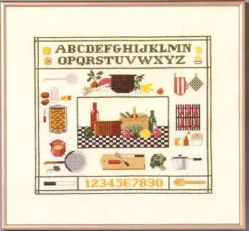 Stickpackung Oehlenschläger - Sampler Küche 33x35 cm