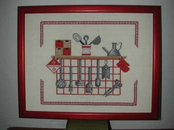 Stickpackung Oehlenschläger - Küchenregal rot 28x36 cm