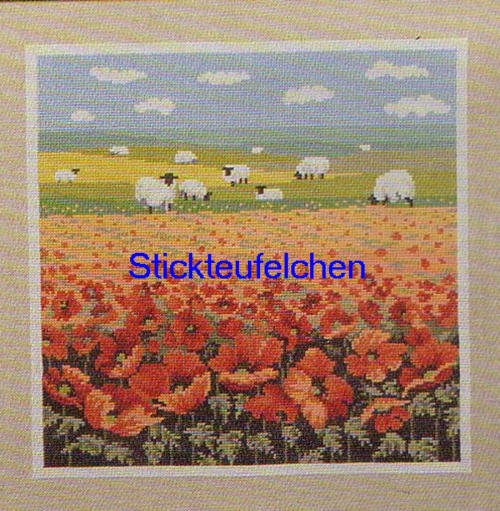 Oehlenschläger Stickpackung - Mohnblumenfeld