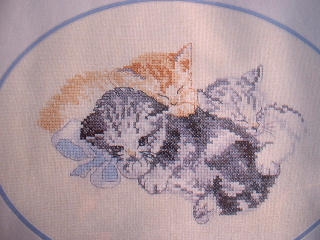 Oehlenschläger Stickpackung - Katzen