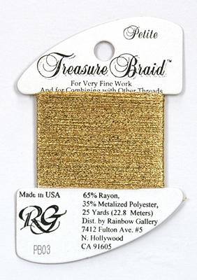 Rainbow Gallery Petit Treasure Braid - Gold