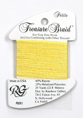 Rainbow Gallery Petit Treasure Braid - Pearl Yellow
