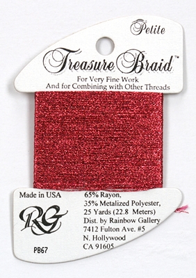 Rainbow Gallery Petit Treasure Braid - Raspberry