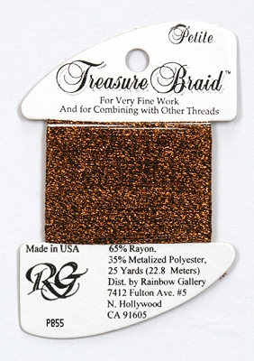Rainbow Gallery Petit Treasure Braid - Brass