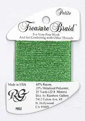 Rainbow Gallery Petit Treasure Braid - Lighter Green