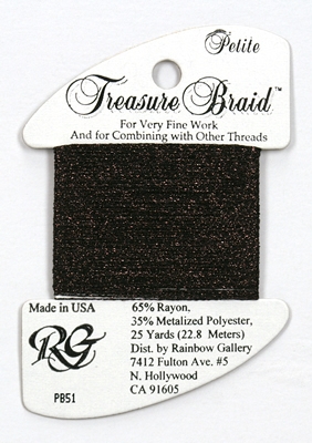 Rainbow Gallery Petit Treasure Braid - Dark Chocolate