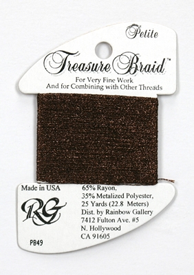 Rainbow Gallery Petit Treasure Braid - Brown