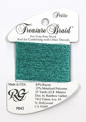 Rainbow Gallery Petit Treasure Braid - Turquoise