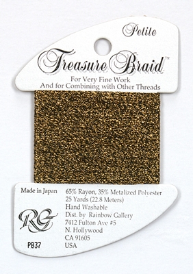 Rainbow Gallery Petit Treasure Braid - Dark Antique Gold